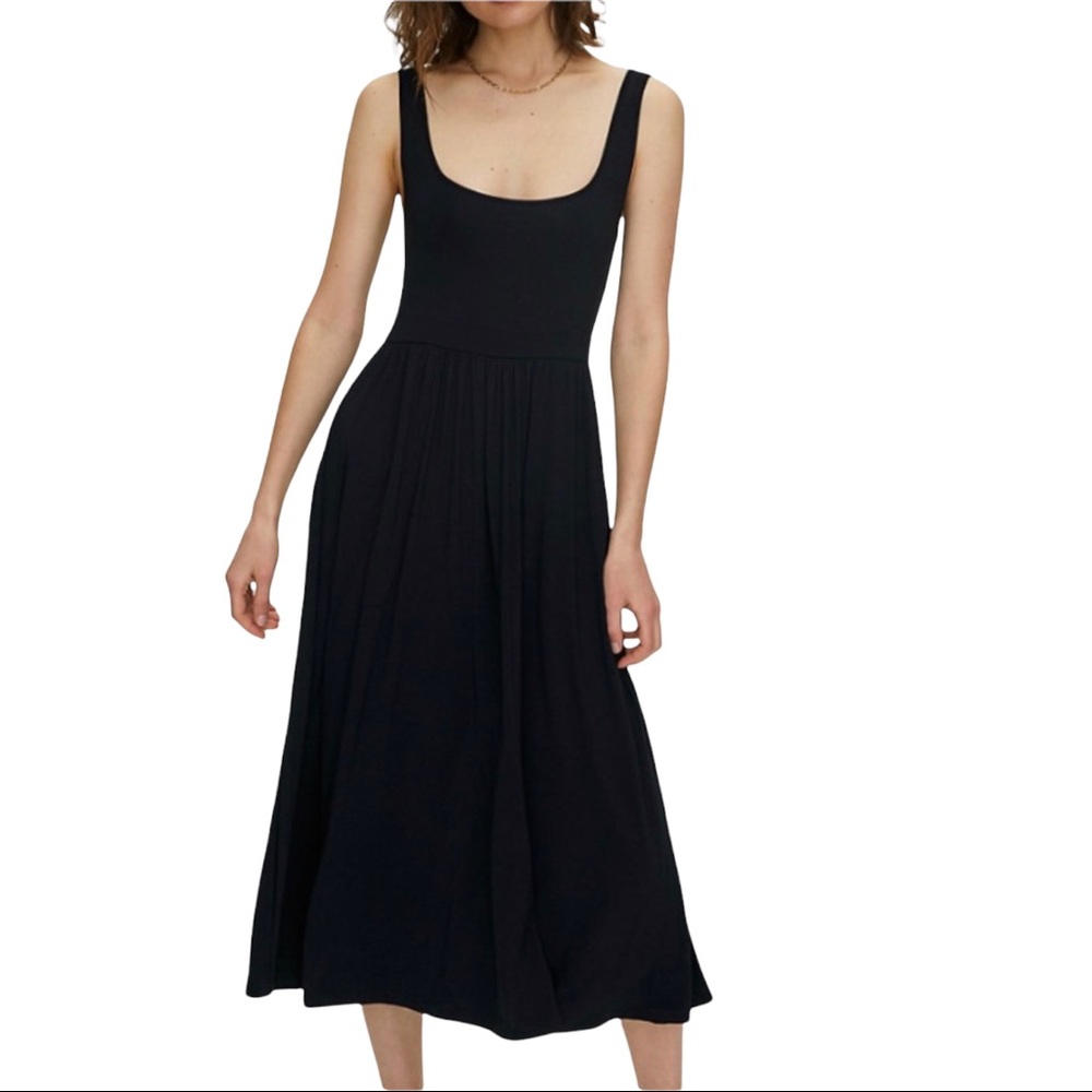 WILFRED FREE SCOOP NECK MIDI DRESS